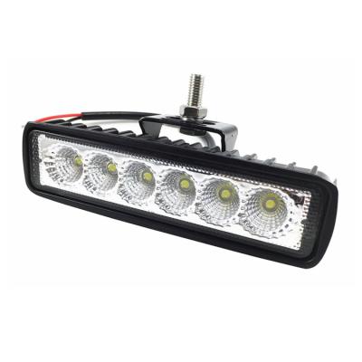 China Truck Car 18W 12V 24V 6.3 Inch DC AL+PMMA Spot Flood Lamp Led Work Light Bar Motorcycle for sale