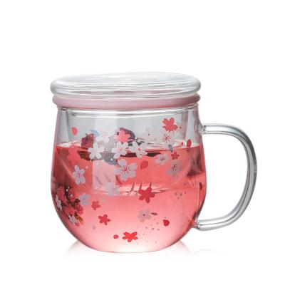 China High Borosilicate Viable High Grade Glass Cups Heat Resistant Coffee 300ml Glass Tea Cup For Home for sale