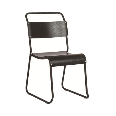 China Modern Furniture SM-1060 Denmark Wooden Chair With Plywood Seat And Metal Frame For Restaurant for sale