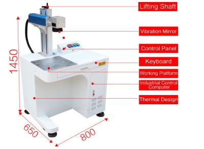 China 10w desktop fiber laser machine desktop laser cutting machine for sale for sale