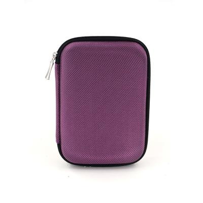 China Shockproof Purple Color Durable Waterproof EVA External 2.5 Inch Traveling HDD Carry Case Hard Disk Case for sale