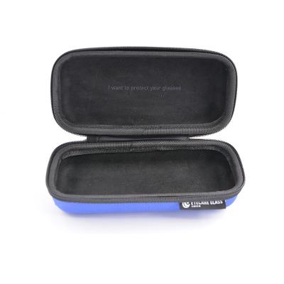 China Logo Portable Eyewear Glasses Case Custom Made Dustproof Shockproof Waterproof Shell Eyeglasses Fabric Glasses Hard Case for sale