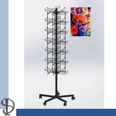 China Metal hooks display stand / Mult-hooks display rack / metal spinner stand / POP display stand for sale