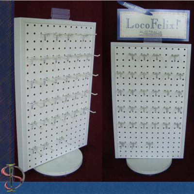 China Pegboard countertop rotating display rack / Display Rack on table / Metal Hooks Display Stand / Rotating Countertop Rack for sale