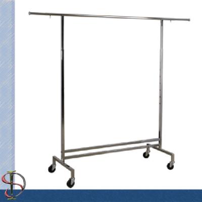 China Adjustable Bar  Clothes Display Rack/ Metal Floor Display Stand / Garment display rack / Clothes Fixture for sale