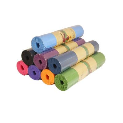 China Custom Print Yoga Mat 8mm Non-Slip Single Yoga Fold Eco Friendly Yoga Mat Tpe Mat for sale