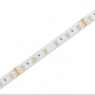 China Warehouse/Garden/Theme Park Flex Led Strip 12v 24v Dual Color Warm White 2in1 Adjustable White Led CCT Dual Led Strip 2700k+6500k for sale