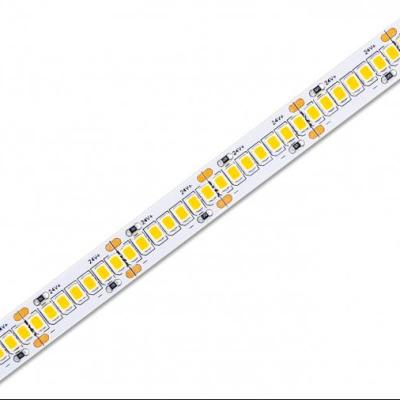 China Warehouse / Garden / Theme Park Smd 2835 12v 24v High Density 280 Multimeter Led Warm White Wire Strip for sale