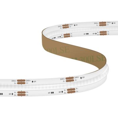 China Hotel/Theme Park/Residential New Launch Smart Lighting Custom COB RGB Led Strip Light Metalux Led Flexible Strip Light 24V 5M 768Leds FCOB 3 Years Warranty for sale