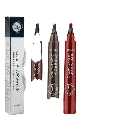 China Long Lasting Eyebrow Pen Waterproof Fork Tip Eyebrow Pen Liquid Eyebrow Pen 3D Microblading Eyebrow Tattoo Long Lasting Professional Fine Sketch Long Lasting Pencil for sale