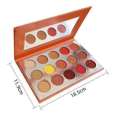 China Low MOQ OEM Waterproof Own Brand Eyeshadow Cosmetics Customized To Shimmer Matte Shimmer Eyeshadow Palette 15 Colors for sale