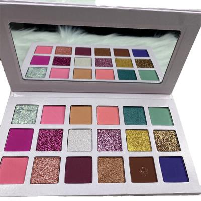 China OEM18 Brand Eyeshadow Shimmer Color Eyeshadow Makeup Halal Waterproof Matte Vegan Cosmetic Eyeshadow Palette Clean for sale