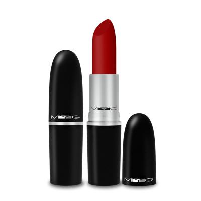 China Sunscreen Own New OEM Brand Metal Tube Matte Bullet Head Waterproof Long Lasting Lipstick Red Lip Makeup High Quality for sale