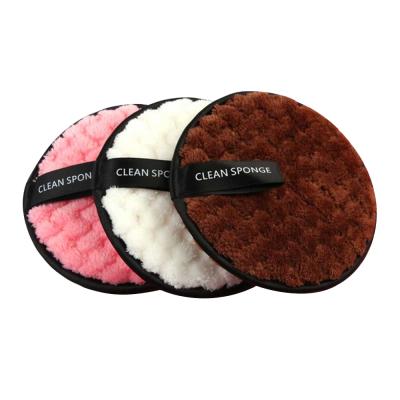 China Face Reusable Makeup Remover Pads Cotton Microfiber Make Up Removal Sponge Cotton Cleaning Pads Tool Makeup Remover for sale