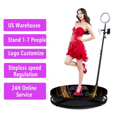 China Party/Live/Wedding/etc streaming 2022 New Adjustable Photobooth 1-6 People 100 115cm 68CM 360 Photo Booth Auto Rotating 360 The Visual Booth for sale