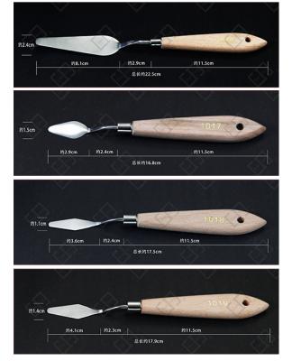 China Oil Panting Wholesale High Quality Wooden Handle Palette Knife In All Kinds for sale