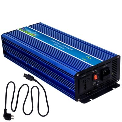 China Solar Power System Home 2000 Watt DC 12v 24v 48v To AC Power Inverter 110v 220v 230v 240v With Usb Charging Port Lines Complementary for sale