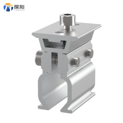 China Agriculture ; Industrial; House ; T-klk interface bracket commercial metal roof top cover aluminum solar clamps panel standing seam clamp for sale