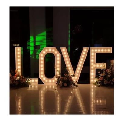 China Buildings NO MOQ Customized Metal Light 4ft Love Marquee Letters Lights for sale