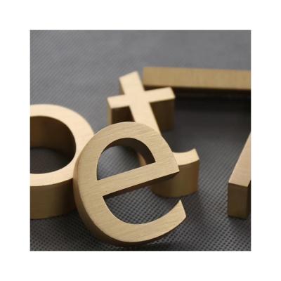 China Customized Buildings Factory Price Cheapest Metal Number Non-illuminated Letters Logo for sale