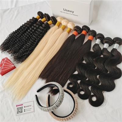 China All Texture Free Sample 10A 12A Grade Mink Virgin Cuticle Aligned Brazilian Hair Extension for sale