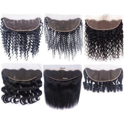 China 100% Best Quality Human Hair Raw Mink Brazilian Hair Virgin Human Hair 4x4 13x4 Lace Up Top Closure for sale