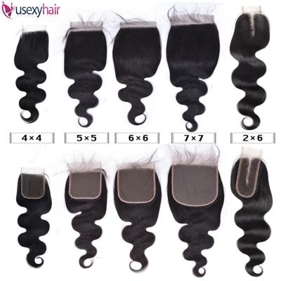 China 100% Virgin Human Hair HD Lace Closure 100% Hair Headband With Closure for sale