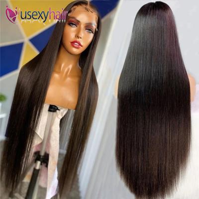 China Hd Silky Straight Wave Full Lace Human Hair Wigs, Human Hair Lace Front Wigs, Natural Brazilian Virgin Hair Lace Front Wig for sale