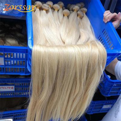 China Wholesale 613 Brazilian Wave Straight Hair Bundle Seller Silky Straight Mink Blonde Hair Extension 40 Inch Hair for sale