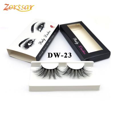 China Natural Wholesale Long Mink Lashes 5D Mink Eyelashes Vendor 25mm Mink Eyelash for sale