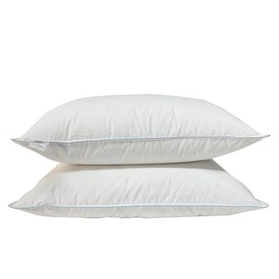 China Hot Selling Duck Feather And Down Filled Folded Insert White Down Pillow King Of Pillows for sale