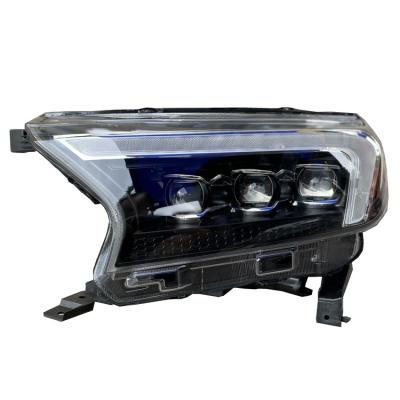 China Imported PC Full LED Germany Front LED Lamps Car LED Lamps Pickup Truck Headlights Triple LED Projector Car LED Headlights For Ranger Everest T7 T8 for sale