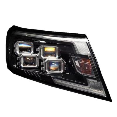 China Animation quadruple LED start headlight for NP300 Navara for sale