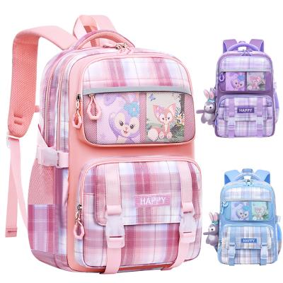 China Polyester New Primary School Schoolbag Girl Grade One, Three to Five and Six Lightweight Backpack for Children with Large Capacity for sale