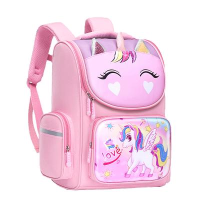 China Waterproof Schoolbag New Fashion Cartoon School Unicorn Children Backpack Schoolbag for Primary School Students for sale