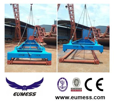 China 40 feet semi-automatic container Lifting spreader frame for sale