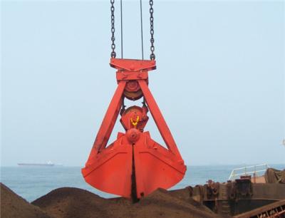 China Port Crane Four Ropes Mechanical Clamshell Grab for sale