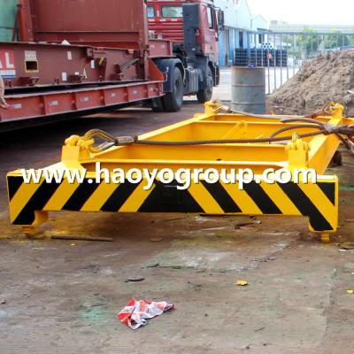 China shanghai HAOYO Yellow semi-auto container lifting spreader frame 20 feet for sale