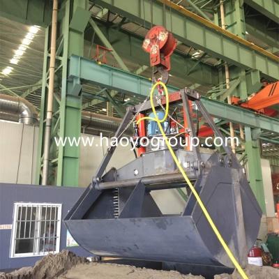 China Leakage Proof Single Rope Motor Electric Hydraulic Clamshell grab Bucket for sale