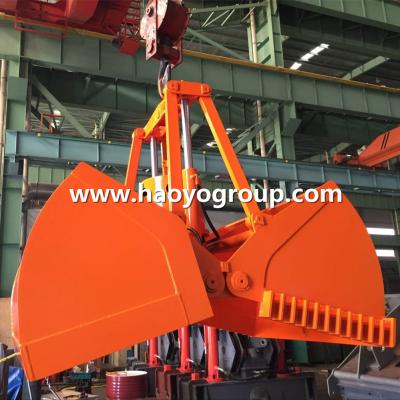 China 2cbm Leakage Proof  Motor Electric Hydraulic Clamshell grab Bucket for sale