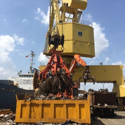 China 2m3 metal scrap handling Electro hydraulic orange peel scrap grab bucket for sale