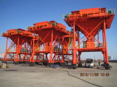 China 30cbm red dust free mobile port hopper for coal discharging for sale