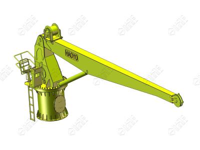 China Top 10 Crane Manufacturers Stiff Boom Marine Crane Certification Marine Ship Deck Crane for sale