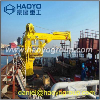 China ABS/NK/BV/CCS Certified knuckle boom hydraulic marine crane For Sale for sale