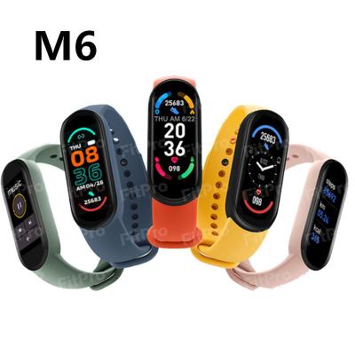 China Playback 2021Silicone Band 5 Watch Sport Global MP3 Smart Watch M6 Strap For MI 6 Smart Watch For MI Band 6 For Xiaomi for sale