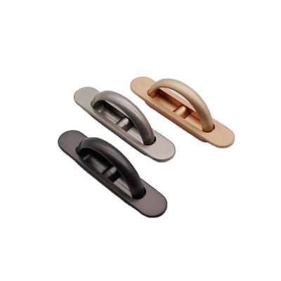 China Best Selling Zinc Alloy Hidden Cabinet Door Handle For Kitchen Cabinet Bedroom Hidden Handle for sale