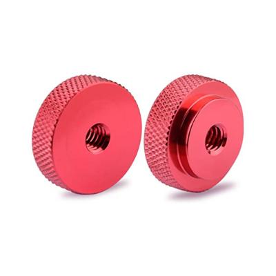 China Custom M2 Water Treatment M3 M4 M5 M6 Anodized Aluminum Knurled Thumb Nut Precision Thin Kunrled Nuts for sale