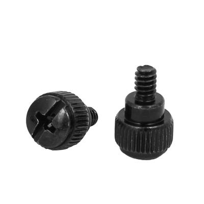 China China Supplier Flat OEM 6-32 Anodized Aluminum Thumb Knurled Computer Screws for sale