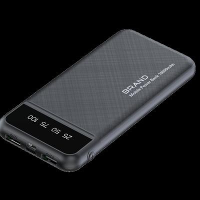 China Mini Power Bank Portable Fast Slim Charging 10000mAh 20000mAh Charger 2USB Digital Display External Battery For Xiaomi iPhone for sale