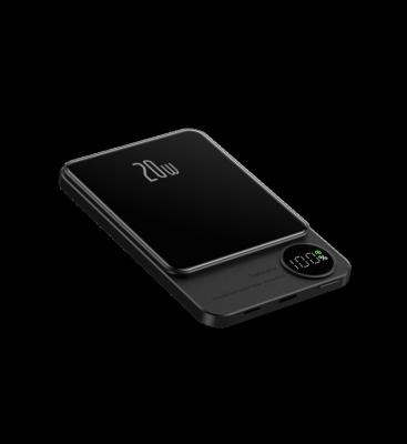 China Easy Fast Charging Carry Newest Mini Portable Charger 5000mah 10000mah Powerbank CYKE Metal Power Magnetic Wireless Charging Bank With Led Display Q9 for sale